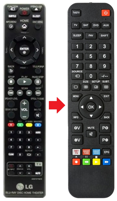 AKB73775819 LG afstandsbediening - productfoto
