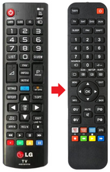 AKB73975728 LG afstandsbediening - productfoto