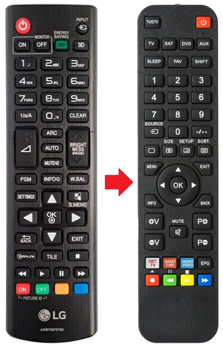 AKB73975762 LG afstandsbediening - productfoto
