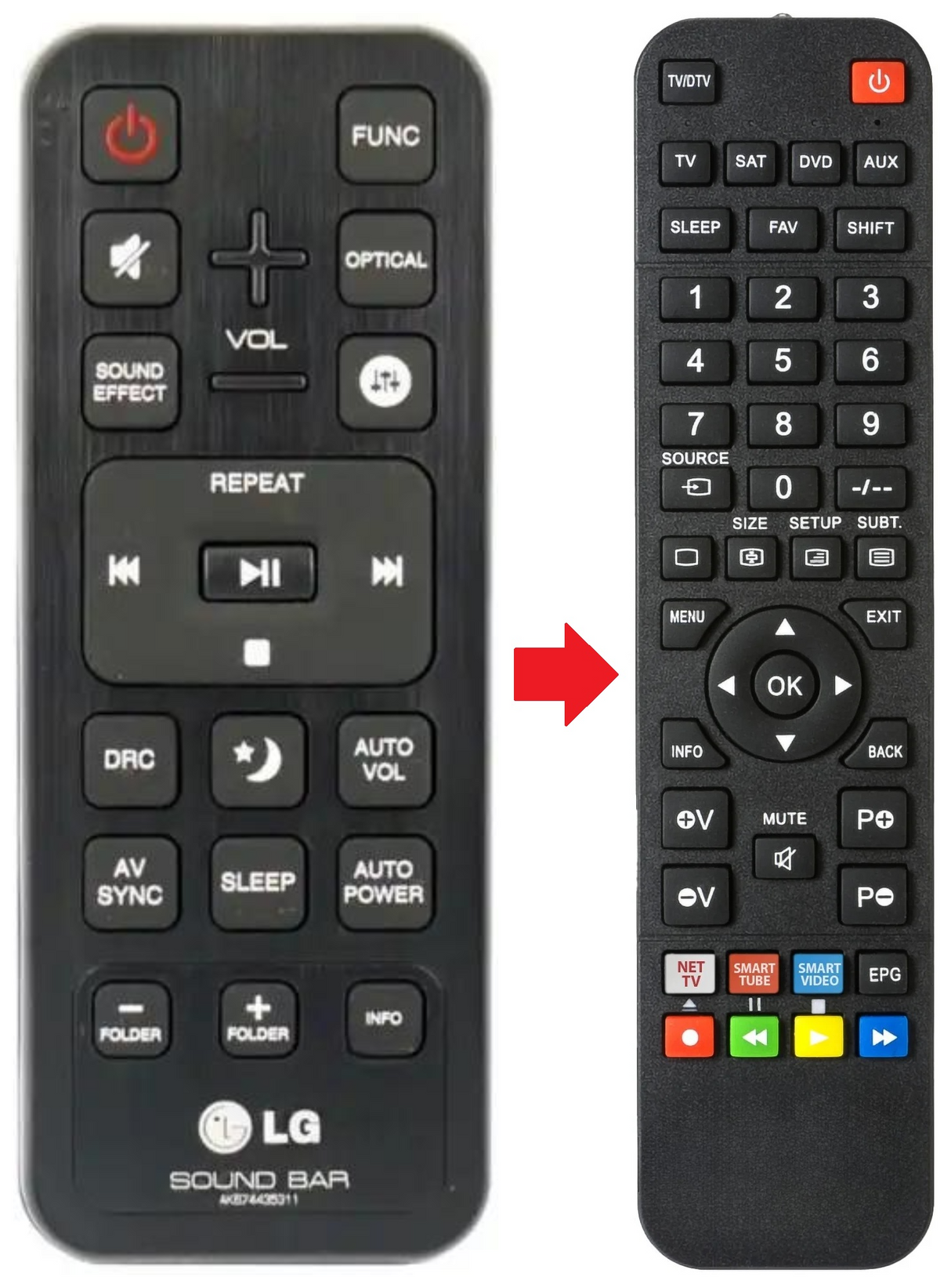 AKB74435311 LG afstandsbediening - productfoto
