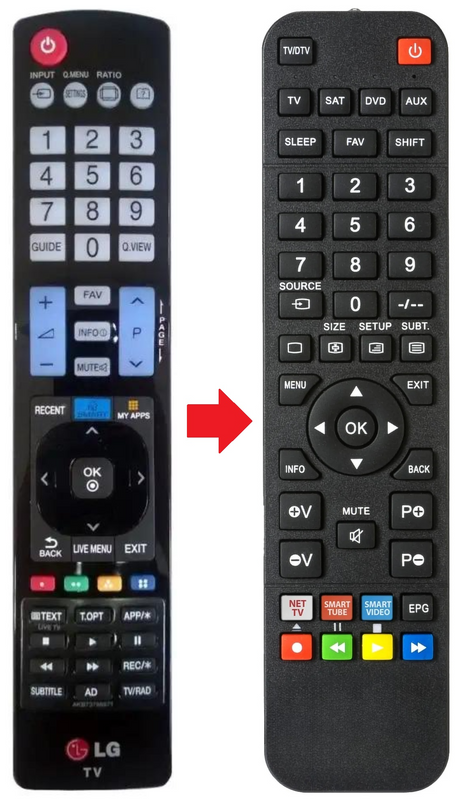 AKB74455401 LG afstandsbediening - productfoto