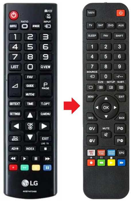 AKB74475480 LG afstandsbediening - productfoto