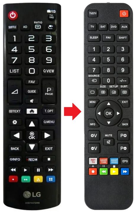 AKB74475490 LG afstandsbediening - productfoto