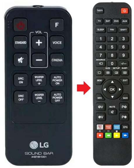 AKB74815301 LG afstandsbediening - productfoto