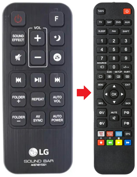 AKB74815321 LG afstandsbediening - productfoto