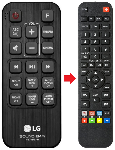 AKB74815331 LG afstandsbediening - productfoto