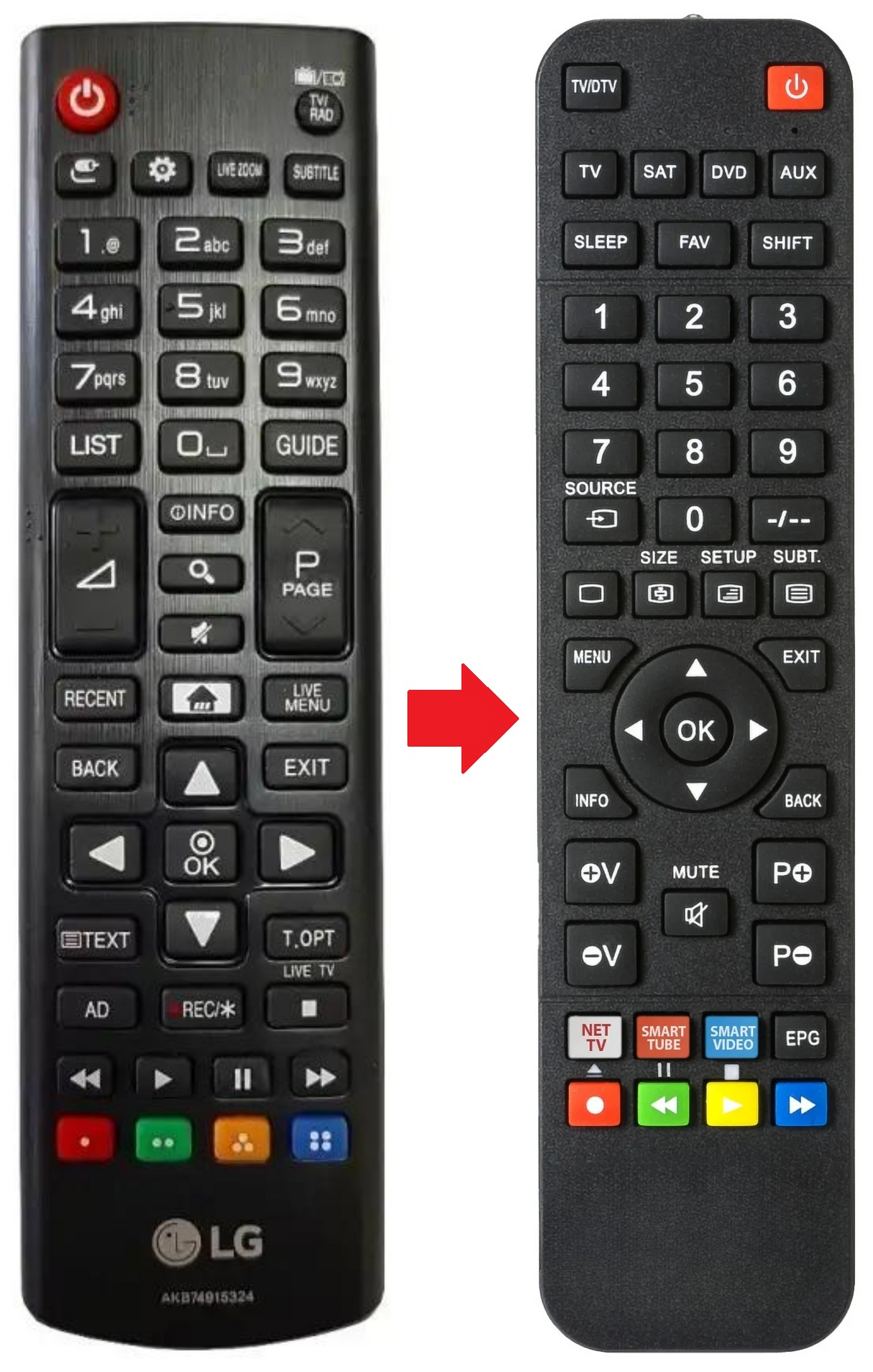 AKB74915324 LG afstandsbediening - productfoto