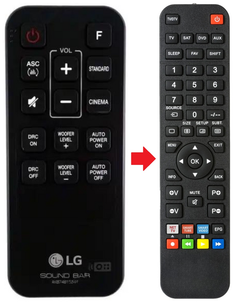 AKB74B15341 LG afstandsbediening - productfoto
