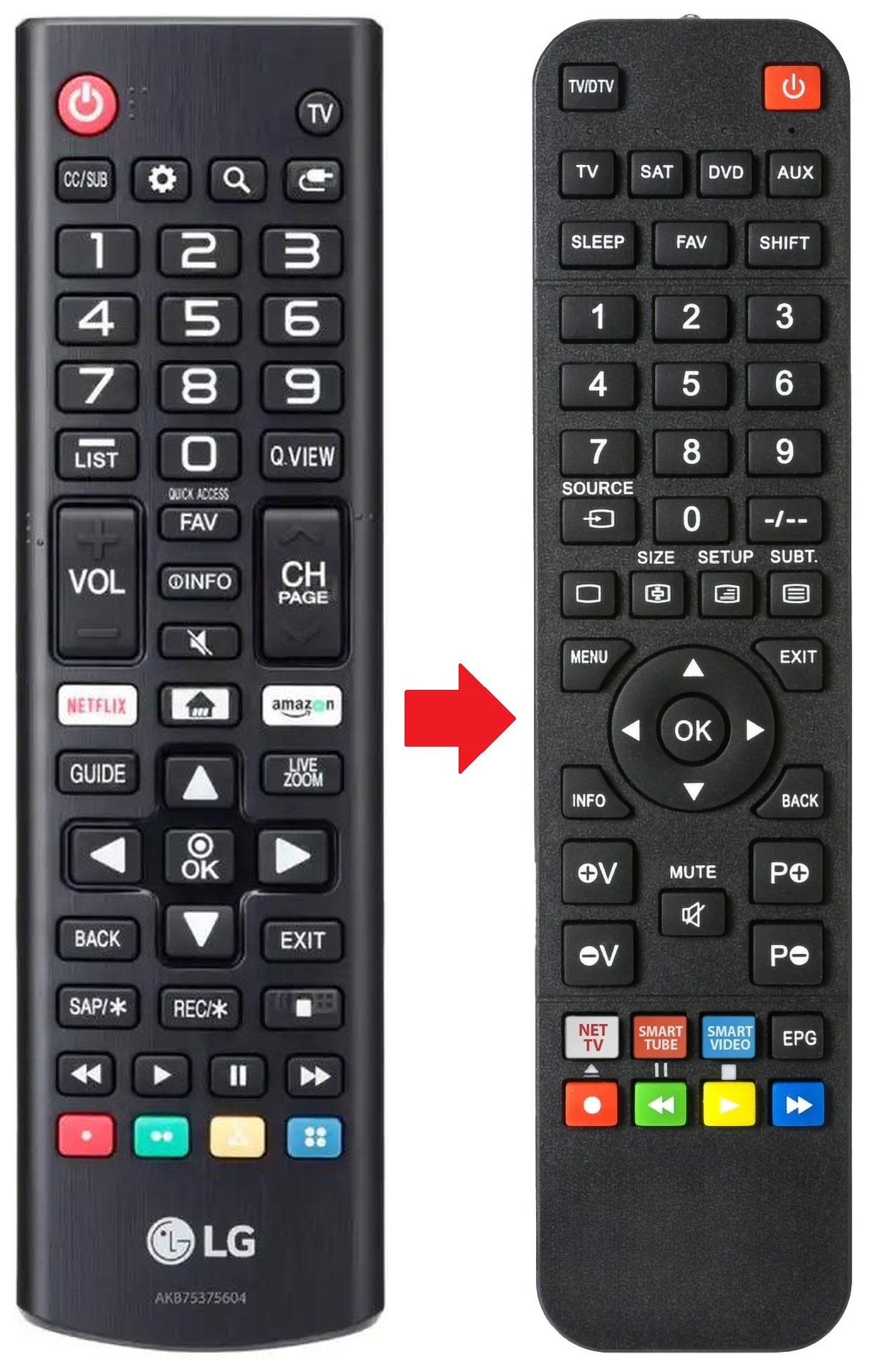 AKB75375604 LG afstandsbediening - productfoto