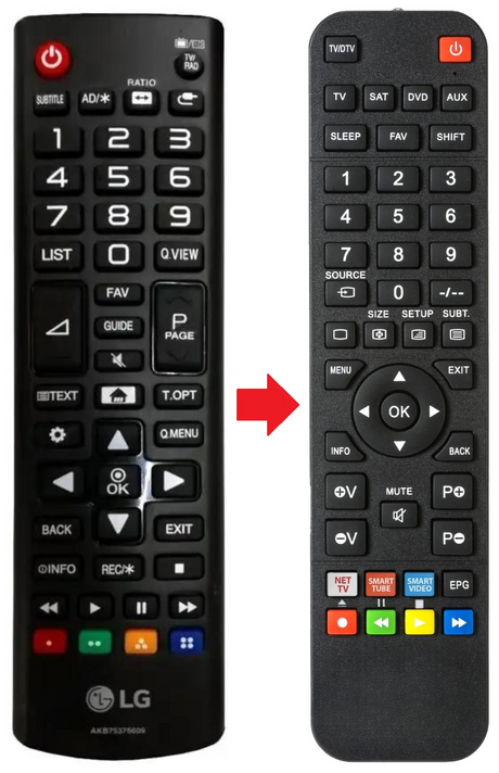 AKB75375609 LG afstandsbediening - productfoto