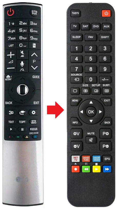 AKB75455601 LG afstandsbediening - productfoto