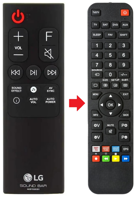 AKB75595301 LG afstandsbediening - productfoto
