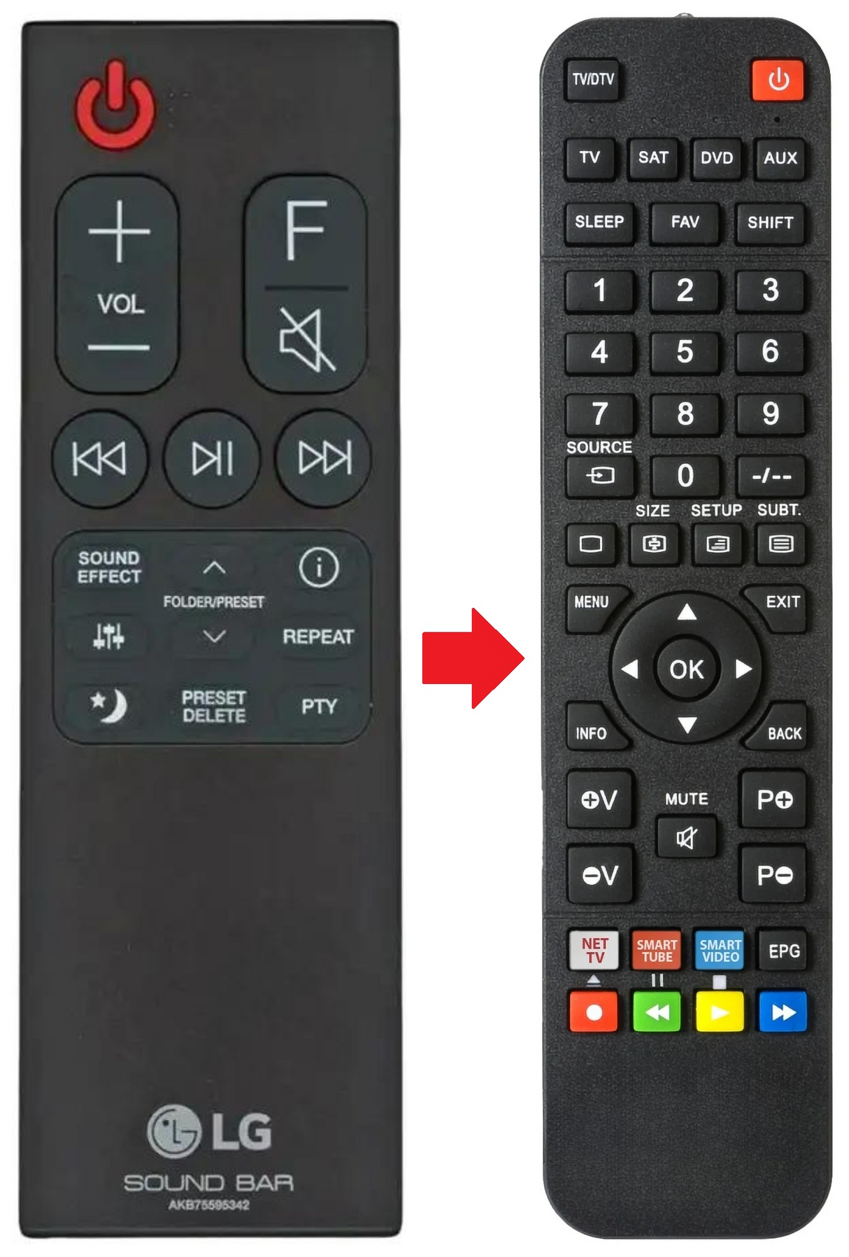 AKB75595341 LG afstandsbediening - productfoto