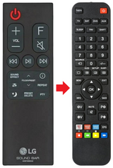 AKB75595341 LG afstandsbediening - productfoto