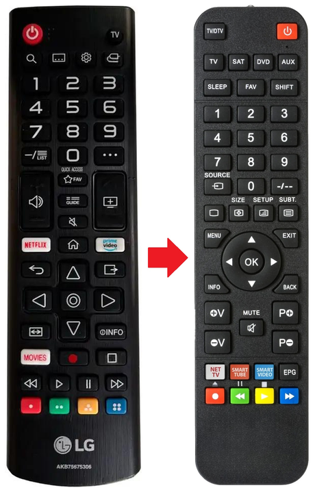 AKB75675306 LG afstandsbediening - productfoto