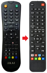 AKTV197LED AKAI afstandsbediening - productfoto