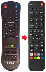AKTV225D AKAI afstandsbediening - productfoto