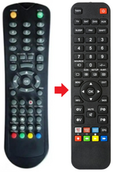 AKTV227LED AKAI afstandsbediening - productfoto
