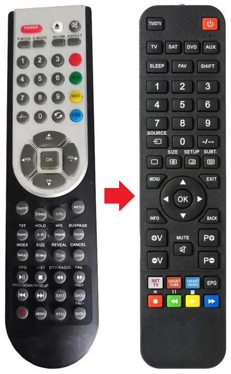 AKTV2501 AKAI afstandsbediening - productfoto