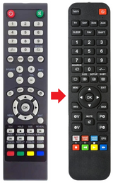 AKTV4621A AKAI afstandsbediening - productfoto