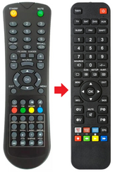 AKTV5538N AKAI afstandsbediening - productfoto
