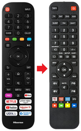 AKTV553J-SMART-VIDAA AKAI afstandsbediening - productfoto