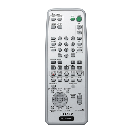 AVD-K150N SONY afstandsbediening