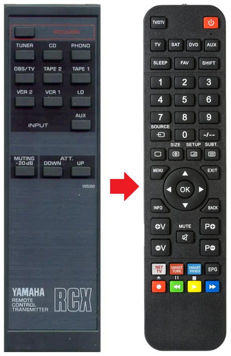AVS-700 YAMAHA afstandsbediening - productfoto