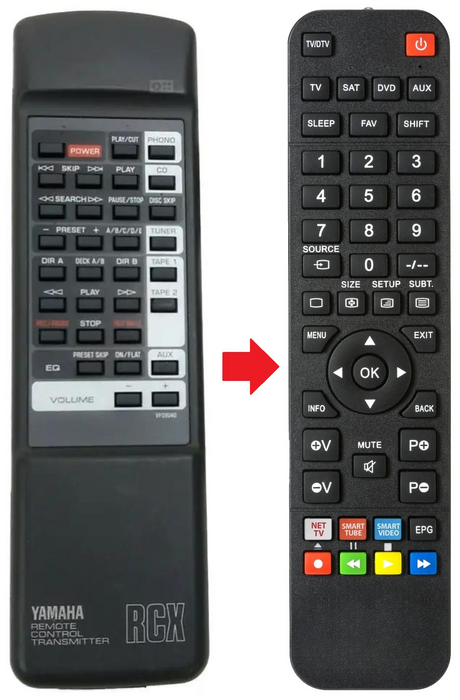 AX-470 YAMAHA afstandsbediening - productfoto
