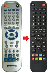 AX100DV AUTOVOX afstandsbediening - productfoto
