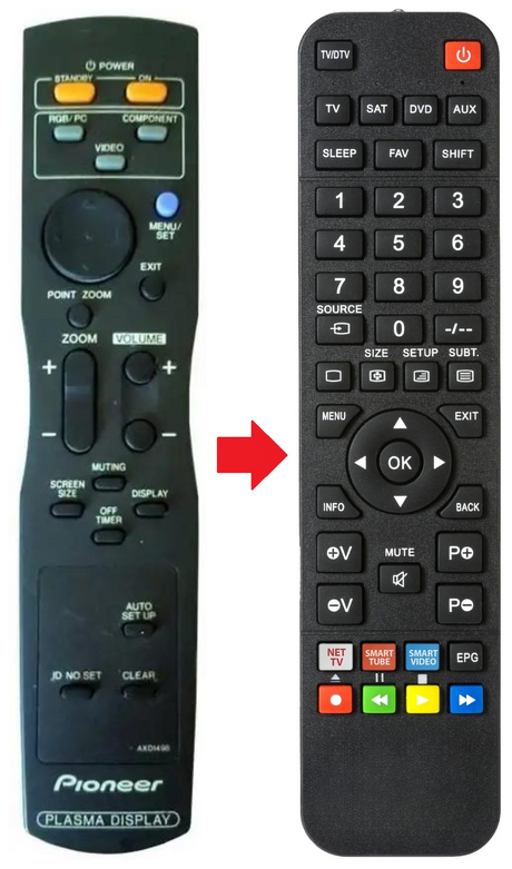 AXD1498 PIONEER afstandsbediening - productfoto