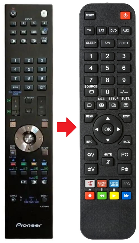AXD1562 PIONEER afstandsbediening - productfoto