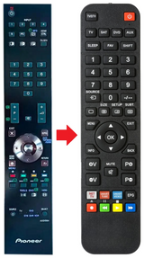 AXD1563 PIONEER afstandsbediening - productfoto