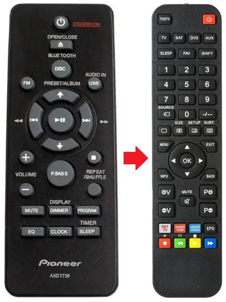 AXD7738 PIONEER afstandsbediening - productfoto