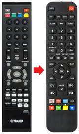 BD-S1067 YAMAHA afstandsbediening - productfoto