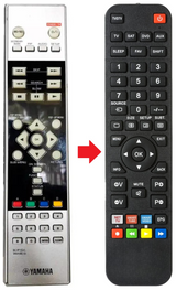 BD-S2900 YAMAHA afstandsbediening - productfoto
