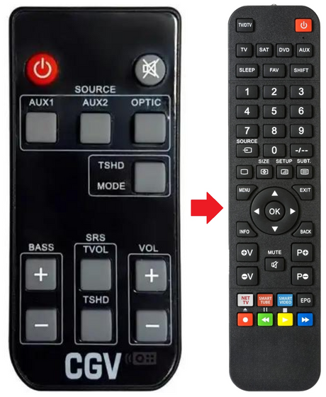 BDS6 CGV afstandsbediening - productfoto