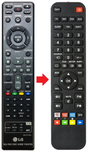 Afstandsbediening geschikt voor LG BH6220C productfoto