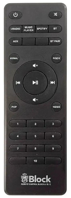 BLOCK-A AUDIOBLOCK afstandsbediening