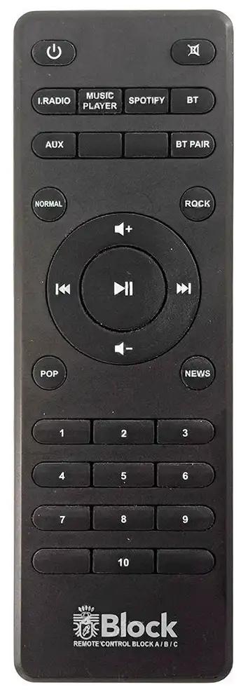 BLOCK-A AUDIOBLOCK afstandsbediening