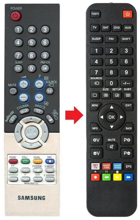 BN59-00471A SAMSUNG afstandsbediening - productfoto