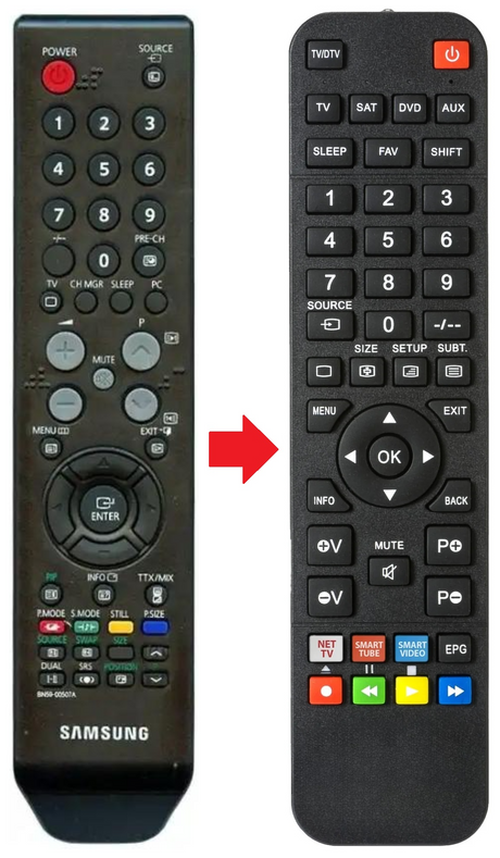 BN59-00507A SAMSUNG afstandsbediening - productfoto