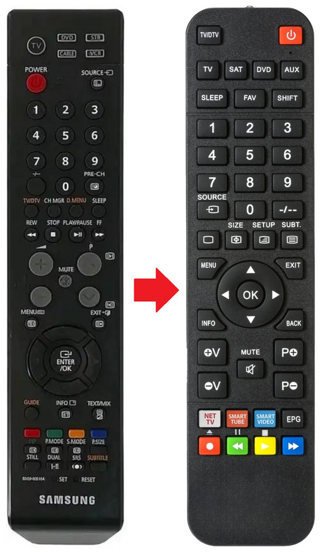 BN59-00516A SAMSUNG afstandsbediening - productfoto