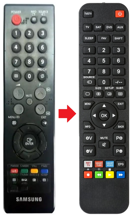 BN59-00596A SAMSUNG afstandsbediening - productfoto