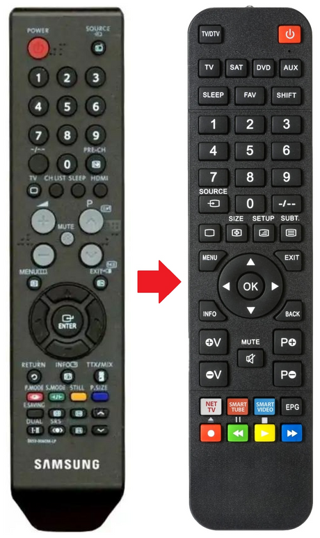 BN59-00609A SAMSUNG afstandsbediening - productfoto