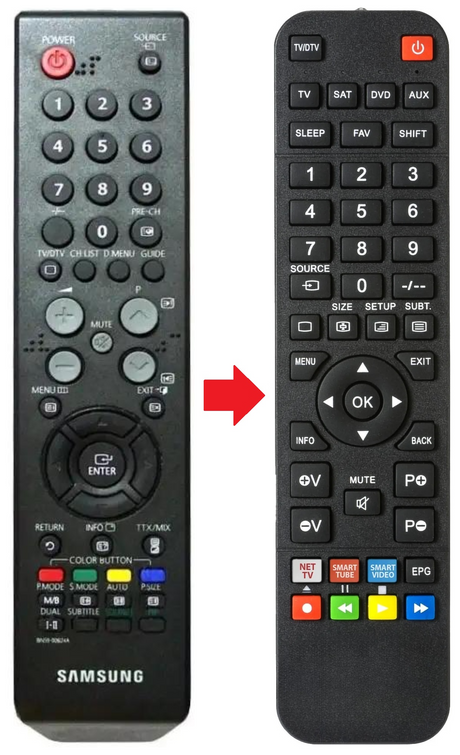 BN59-00624A SAMSUNG afstandsbediening - productfoto