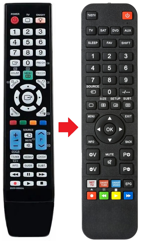 BN59-00678A SAMSUNG afstandsbediening - productfoto