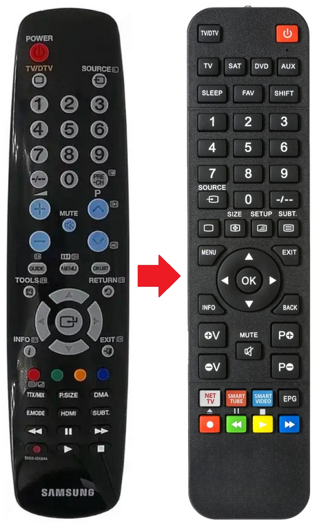 BN59-00684A SAMSUNG afstandsbediening - productfoto