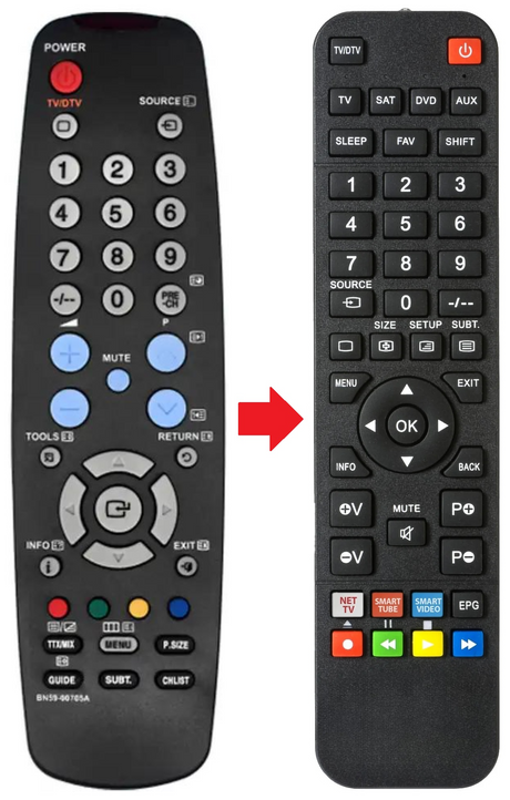 BN59-00705A SAMSUNG afstandsbediening - productfoto