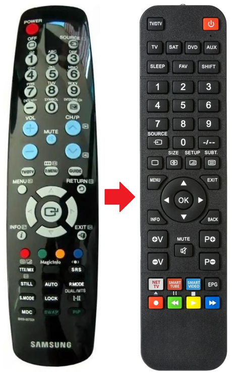 BN59-00752A SAMSUNG afstandsbediening - productfoto
